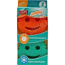 5 Adet Stepy Hobby Sünger Gülen Yüz 2'li