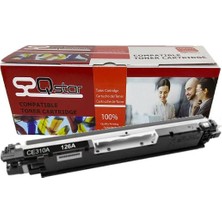 Qstar Hp 126A CE310A Siyah Muadil Toner 1200 Sayfa CF350A CRG729 CP1025 M175 M275 M176 M177 LBP7010 7018