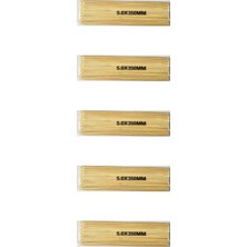 Omeyva Ahşap Bambu Sivri Uçlu Patates Kızartma Çubuğu Çöp Şiş - Boy:35 Cm./en:5 Mm. -100 Adetlik 5 Paket