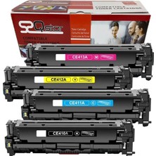 Qstar Hp 305A CE410A Muadil Toner Set 4 Renk CC530A M351 M375 M451 M475 CM2320 CP2025 LBP7200 LBP7210