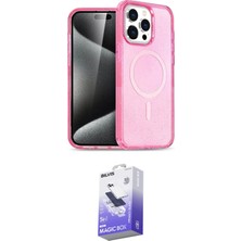 TKÇ Ieg™ Iphone 14 Pro Max Kılıf Eksen Doku Koleksiyonu - Siyah Bilvis 5in1 5d Magic Hayalet Cam E