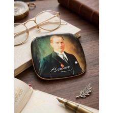 Gifi Atatürk Baskılı Magnet & Bardak Altlığı 9x9 cm