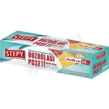 2 Adet Stepy Buzdolabı Poşeti Orta Boy 20 Li