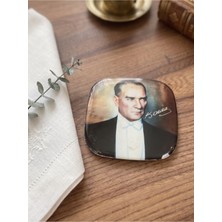 Gifi Atatürk Baskılı Magnet & Bardak Altlığı 6x6 cm