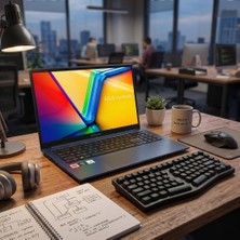 Asus Vivobook 15 X1504VA-BQ4101 ATL45 Intel Core 5 120U 24GB Ram 512GB SSD WIN11PRO 15.6'' Notebook + Çanta&mouse