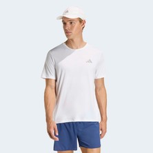 Adidas ADI365 Running Essentials Erkek Beyaz Koşu T-Shirt.-