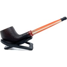 Dapper Half Bent Billiard Briar (Gül Kökü) 9 mm Filtreli El Yapımı Pipo - 3552