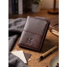 Deer Deri Lyon Model Mıknatıslı Hakiki Deri Cüzdan