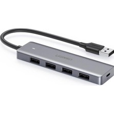 Ugreen 50985 USB 3.0 4 Port Type-C  USB Hub Çoklayıcı Dönüştürücü 5gbps Veri Transfer Hızı