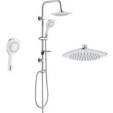 TKÇ Ieg™ 5+1 Fonksiyonlu Duş Robotu Tepe Duş Seti Duş Başlığı Sistemi Seti Yağmurlama Duş Ro