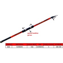 Captain 1696 Method 450cm Tele Surf Kamış 100-200gr  Atar
