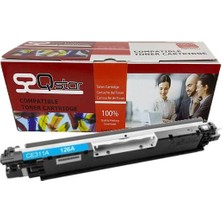 Qstar Hp 126A CE311A Mavi Muadil Toner 1000 Sayfa CF350A CRG729 CP1025 M175 M275 M176 M177 LBP7010 7018
