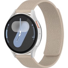 Kordify Samsung Galaxy Watch 7 / 6 / 6 Classic / 5 / 5 Pro / 4 / 4 Classic / 3 / Active 2 / Active Uyumlu 20MM Deri Dokulu Manyetik Silikon Kordon – Premium Şıklık & Konfor