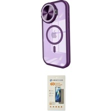 TKÇ  iPhone 14 Pro Max Kılıf Kıvılcım Modern Koleksiyonu - Siyah 6d Mat Seramik Hayalet Nano Ekran