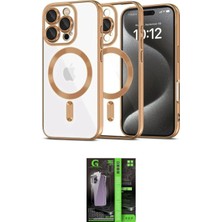 TKÇ Ieg™ Iphone 16 Pro Max Kılıf Nova Işık Özel Seri - Şeffaf 360 Full Body Arka Koruyucu