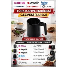 Öz Beyaz Eşya Beko   -Tkm 2940 P-T-G Türk Kahve Makinesi Cezvesi   Sapsız (Orjinal Y.d Parça)