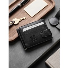 Deer Deri Passy Model Maşalı Hakiki Deri Kartlık