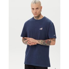 Tommy Jeans Classic Washed Signature Erkek Lacivert T-Shirt