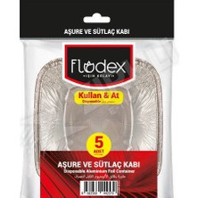 5 Adet Flodex Aşure ve Sütlaç Kabı 5'li