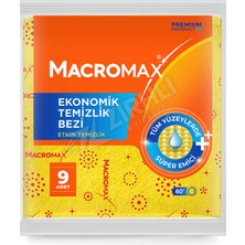 5 Adet Macromax Ekonomik Temizlik Bezi 9 Adet