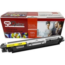 Qstar Hp 126A CE312A Sarı Muadil Toner 1000 Sayfa CF350A CRG729 CP1025 M175 M275 M176 M177 LBP7010 7018
