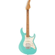 Cort G200SE Sfg Elektro Gitar | Deniz Köpüğü Yeşili Renk, Vintage Tasarım, Akçaağaç Sap, Çift Yönlü Tremolo