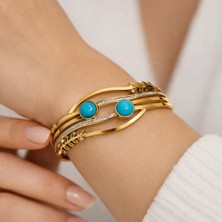 Daya Glow Mavi Boncuk Kelepçe