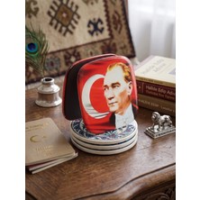 Gifi Atatürk Baskılı Magnet & Bardak Altlığı 9x9 cm