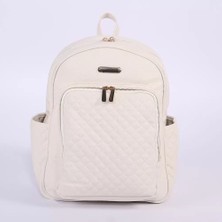 Naturion Szn1 Deri Anne Bebek Bakım Sırt Çantası 7130 Krem Hnçr