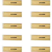 Omeyva Ahşap Bambu Sivri Uçlu Patates Kızartma Çubuğu Çöp Şiş - Boy:35 Cm./en:5 Mm. -100 Adetlik 10 Paket