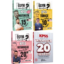 Anla Kazan Yayınları Dizgi 2026 Kpss Vatandaşlık + Türkçe + Matematik Deneme ve Deli Defteri Vatandaşlık Deneme 4 Lü Set