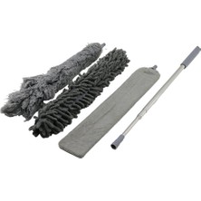 TKÇ 3pcs Püskül- Makarna- Düz Toz Alma Set Esnek BAŞLI-43CM  Uzayan SAPLI=43-205CM BRKT-910200