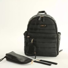 Naturion Szn1 Puff Anne Bebek Bakım Sırt Çantası 7335 Siyah Hnçr