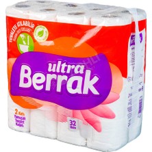 2 Adet Berrak Tuvalet Kağıdı 32'li