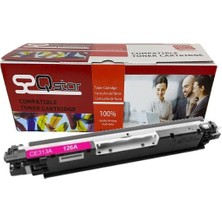 Qstar Hp 126A CE313A Kırmızı Muadil Toner 1000 Sayfa CF350A CRG729 CP1025 M175 M275 M176 M177 LBP7010 7018