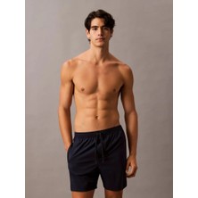 Calvin Klein Erkek Regular Fit Yanları Logo Şeritli Lacivert Deniz Şortu LV00N61002-0PP
