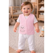 Babyshez %100 Organik Pamuklu Yenidoğan Kız Erkek Bebek Yelek Mevsimlik 3-6 6-9 9-12 Ay