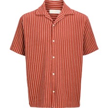 Jack & Jones Jorcoba Strıpe Resort Kırmızı Erkek Gömlek 12271060