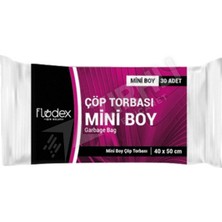 5 Adet Flodex Extra Güçlü Çöp Torbası Mini Boy (Beyaz)