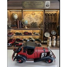 Ayder Online Satış Zamana Meydan Okuyan Bir Klasik: Eskitme Metal Bordo-Siyah Antika Araç