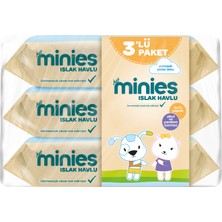 6 Adet Minies Islak Havlu 3X72'LI