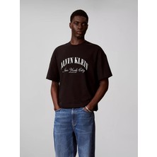 Calvin Klein Erkek Kısa Kol Bisiklet Yaka Regular Fit Siyah T-Shirt LV04RF229G-UB1