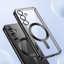 Alstrap Samsung Galaxy S26 Uyumlu Şeffaf Kenarı Renkli Lens Korumalı Silikon Kılıf