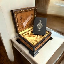 Byural Hediye Kuran-I Kerim | Allah Lafzı Yazılı Dekoratif Sandık | Arapça Hat Sanatı | Hediye Kutusu | Ev Dekoru