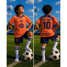 Sidas Barcelona La'mine Ya'mal 25/26 Yeni Sezon Turuncu Çocuk Forma Takımı