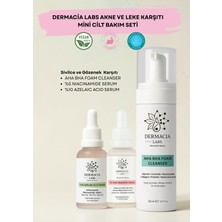 Dermacia Labs Akne ve Leke Karşıtı Mini Cilt Bakım Seti %10 Azelaik+%5 Niacinamide+Köpük Foam