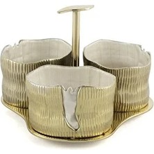 Mikasa Moor Gold 3lü Çerezlik 20X15CM