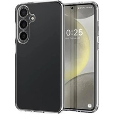 Elzemm Logis Samsung Galaxy S24 Fe Şeffaf Kılıf Darbe Emici Silikon Ince ve Esnek Koruyucu Kapak