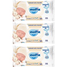 8 Adet Molfix Islak Mendil Izotonik 3X50'LI Yenidoğan 1 Adet