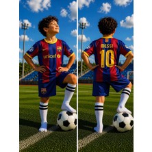 Sidas Barcelona.lionelmessi Bordo 2011 Sezon Retro Çocuk Forma Takımı